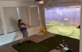 The Indoor Golf Shop HomeCourse Pro Retractable Golf Simulator Screen Review