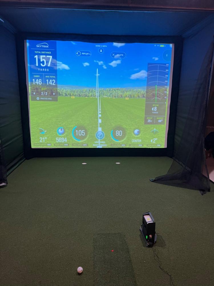 SkyTrak SIG10 Golf Simulator Package - Customer Photo From John Hesson