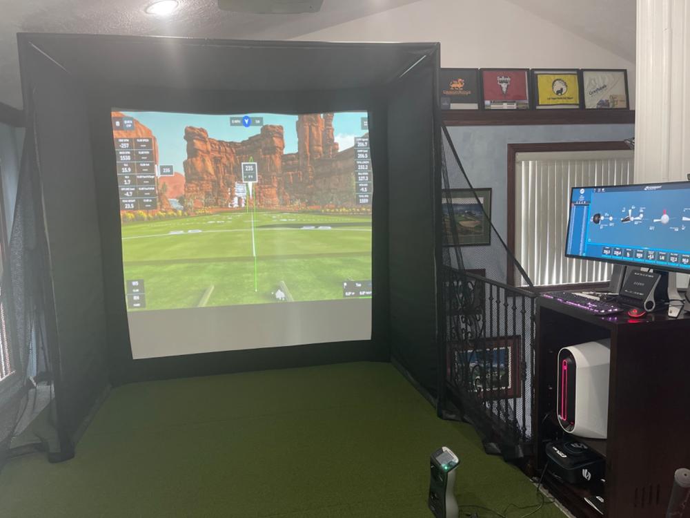 Golf Simulator Impact Screen - SIGPRO™ Premium - Customer Photo From John Purcell