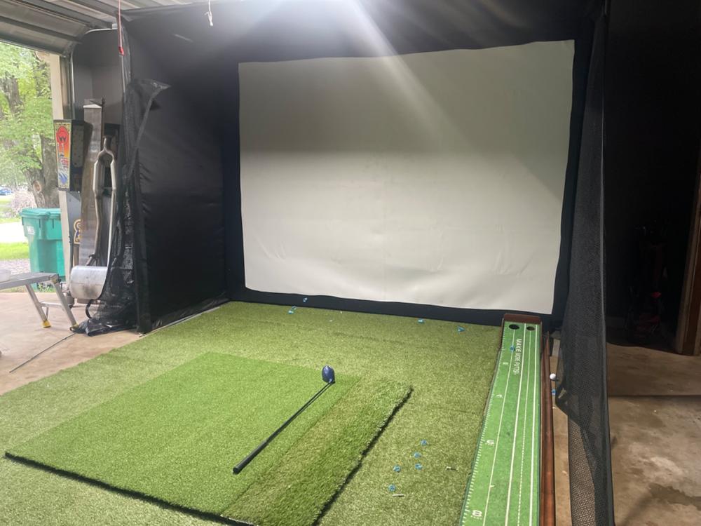 DIY Golf Simulator Enclosure - Customer Photo From Stephen Barron