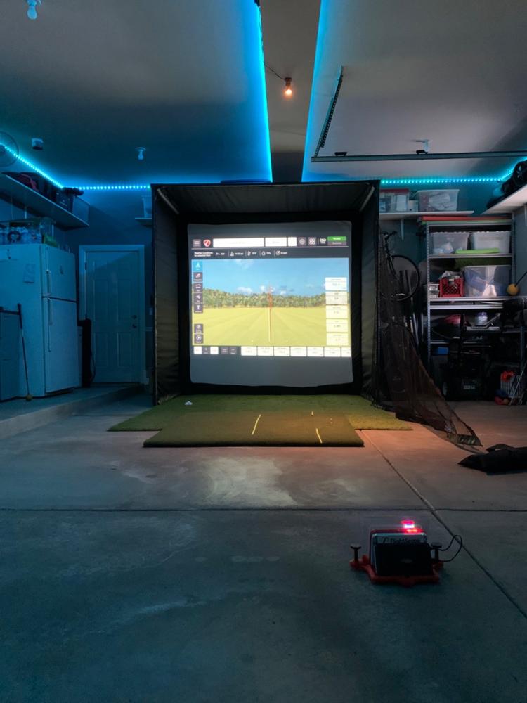 DIY Golf Simulator Enclosure - Customer Photo From David Serafin