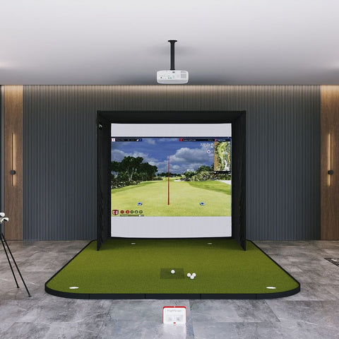 FlightScope Mevo+ SIG8 Golf Simulator Package Golf Simulator Flightscope SIG8 Golf Simulator Flooring None 
