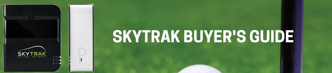 skytrak and ball sitting on grass and turf