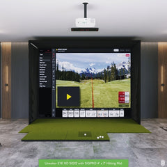 Uneekor EYE XO SIG12 Golf Simulator Package Golf Simulator Uneekor SIGPRO 4' x 7' EYE XO View 